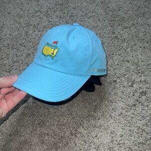 Masters American Needle Hat Adjustable Hook And Loop Turquoise Blue Lightweight